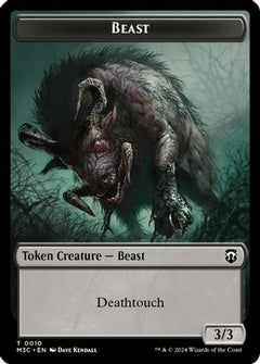 Beast (0010) (Ripple Foil) // Shapeshifter (0008) Double-Sided Token (10) [Modern Horizons 3 Commander] foil - Deck Out Gaming