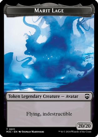 Marit Lage (Ripple Foil) // Sand Warrior Double-Sided Token (11) [Modern Horizons 3 Commander] foil - Deck Out Gaming