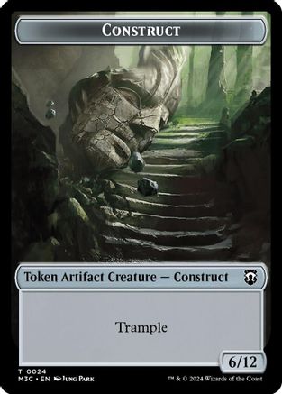 Construct (Ripple Foil) // Myr Double-Sided Token (24) [Modern Horizons 3 Commander] foil - Deck Out Gaming