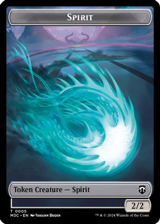 Spirit (Ripple Foil) // Eldrazi Double-Sided Token (5) [Modern Horizons 3 Commander] foil - Deck Out Gaming