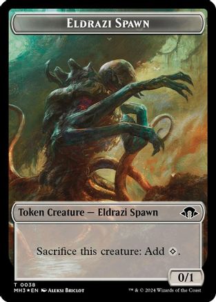 Eldrazi Spawn (Ripple Foil) // Eldrazi Scion Double-Sided Token (38) [Modern Horizons 3 Commander] foil - Deck Out Gaming