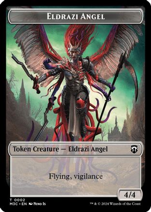 Eldrazi Angel (Ripple Foil) // Copy Double-Sided Token (2) [Modern Horizons 3 Commander] foil - Deck Out Gaming