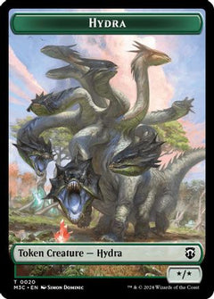 Hydra (Ripple Foil) // Boar Double-Sided Token (20) [Modern Horizons 3 Commander] foil - Deck Out Gaming