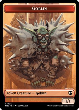 Goblin (Ripple Foil) // Tarmogoyf Double-Sided Token (13) [Modern Horizons 3 Commander] foil - Deck Out Gaming