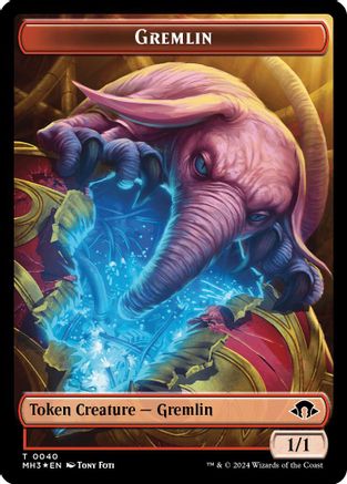 Gremlin (Ripple Foil) // Copy Double-Sided Token (23) [Modern Horizons 3] foil - Deck Out Gaming