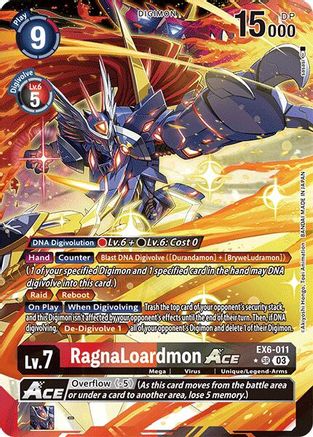 RagnaLoardmon ACE (Alternate Art) (EX6-011) [Infernal Ascension] Foil - Deck Out Gaming