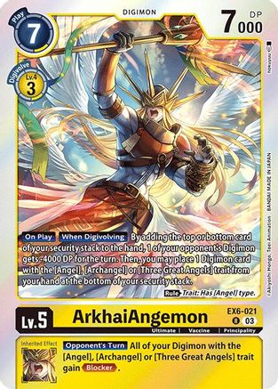 ArkhaiAngemon (EX6-021) [Infernal Ascension] Foil - Deck Out Gaming