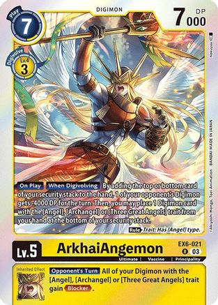 ArkhaiAngemon (EX6-021) [Infernal Ascension] Foil - Deck Out Gaming