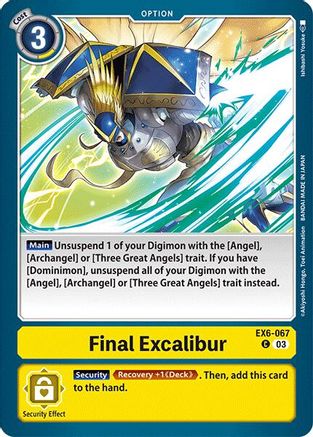 Final Excalibur (EX6-067) [Infernal Ascension] - Deck Out Gaming