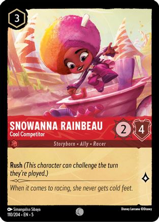 Snowanna Rainbeau - Cool Competitor (110/204) [Shimmering Skies] Cold Foil - Deck Out Gaming