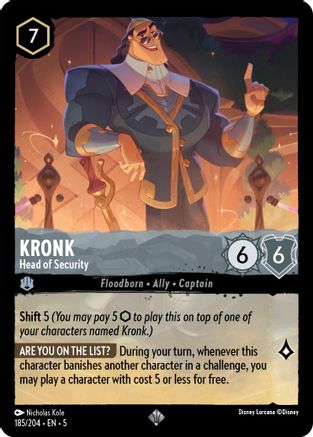 Kronk - Head of Security (185/204) [Shimmering Skies] - Deck Out Gaming