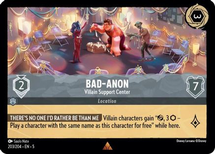 Bad-Anon - Villain Support Center (203/204) [Shimmering Skies] - Deck Out Gaming