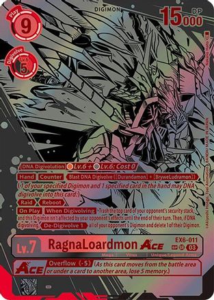 RagnaLoardmon ACE (Textured) (EX6-011) [Infernal Ascension]