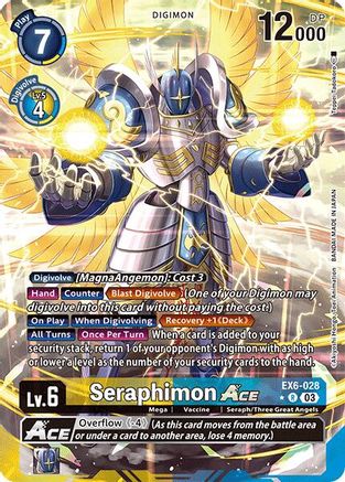 Seraphimon ACE (Alternate Art) (EX6-028) [Infernal Ascension] Foil - Deck Out Gaming