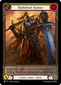 Battlefront Bastion (Yellow) - FAB236 (FAB236) [Flesh and Blood: Promo Cards] Rainbow Foil - Deck Out Gaming