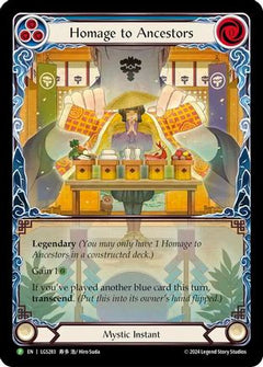Homage to Ancestors // Inner Chi - LGS283 (LGS283) [Flesh and Blood: Promo Cards] Rainbow Foil - Deck Out Gaming
