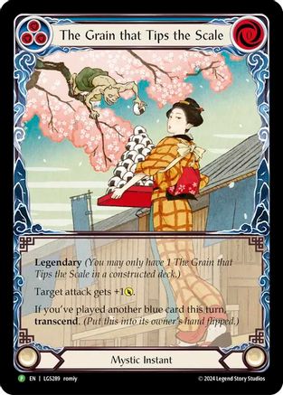 The Grain that Tips the Scale // Inner Chi - LGS289 (LGS289) [Flesh and Blood: Promo Cards] Rainbow Foil - Deck Out Gaming