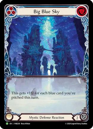 Big Blue Sky - FAB238 (FAB238) [Flesh and Blood: Promo Cards] Rainbow Foil - Deck Out Gaming