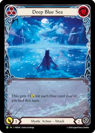 Deep Blue Sea - FAB240 (FAB240) [Flesh and Blood: Promo Cards] Rainbow Foil - Deck Out Gaming
