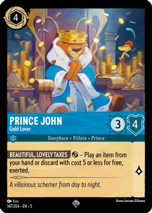 Prince John - Gold Lover (147/204) [Shimmering Skies] - Deck Out Gaming