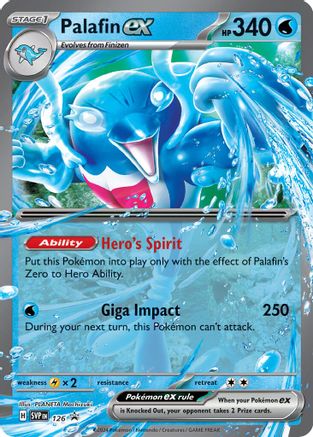 Palafin ex - 126 (126) [SV: Scarlet & Violet Promo Cards] Holofoil - Deck Out Gaming