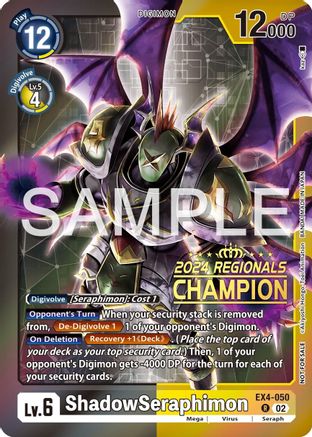 ShadowSeraphimon (2024 Regionals Champion) (EX4-050) [Alternative Being Booster] - Deck Out Gaming