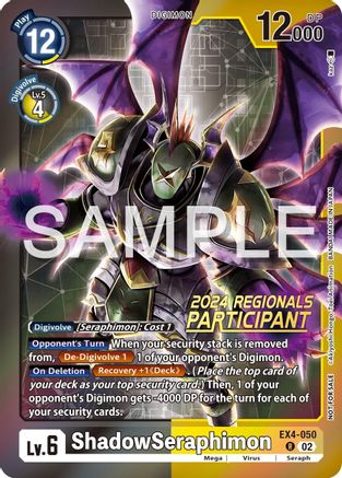 ShadowSeraphimon (2024 Regionals Participant) (EX4-050) [Alternative Being Booster] Foil - Deck Out Gaming