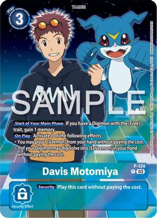 Davis Motomiya - P-124 (Digimon Adventure 02: The Beginning Set) (P-124) [Digimon Promotion Cards] Foil - Deck Out Gaming