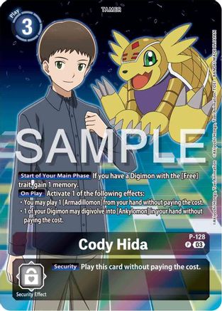 Cody Hida - P-128 (Digimon Adventure 02: The Beginning Set) (P-128) [Digimon Promotion Cards] Foil - Deck Out Gaming