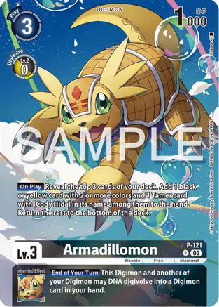 Armadillomon - P-121 (Digimon Adventure 02: The Beginning Set) (P-121) [Digimon Promotion Cards] Foil - Deck Out Gaming