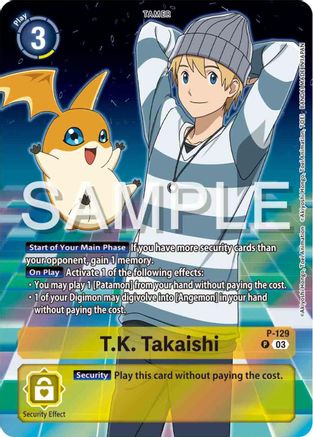 T.K. Takaishi - P-129 (Digimon Adventure 02: The Beginning Set) (P-129) [Digimon Promotion Cards] Foil - Deck Out Gaming