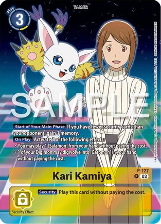 Kari Kamiya - P-127 (Digimon Adventure 02: The Beginning Set) (P-127) [Digimon Promotion Cards] Foil - Deck Out Gaming