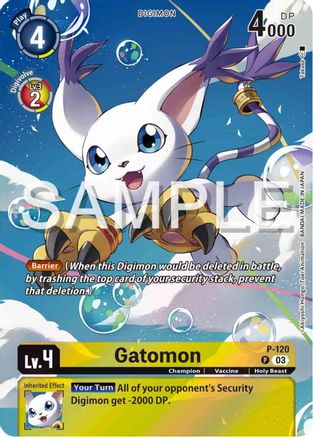 Gatomon - P-120 (Digimon Adventure 02: The Beginning Set) (P-120) [Digimon Promotion Cards] Foil - Deck Out Gaming