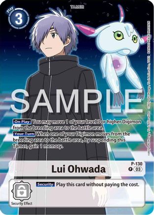 Lui Ohwada - P-130 (Digimon Adventure 02: The Beginning Set) (P-130) [Digimon Promotion Cards] Foil - Deck Out Gaming