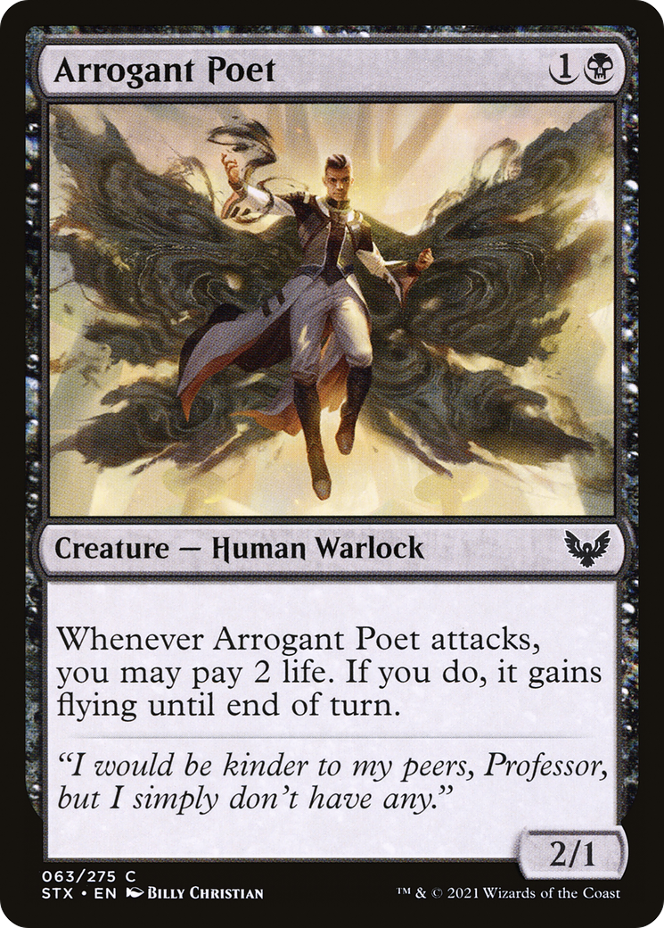 Arrogant Poet (63) [Strixhaven: School of Mages] foil - Deck Out Gaming