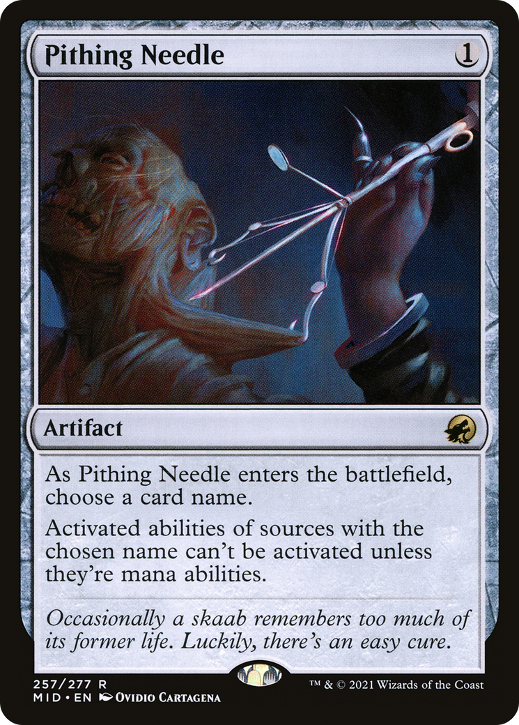 Pithing Needle (257) [Innistrad: Midnight Hunt] - Deck Out Gaming