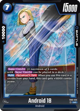 Android 18 (FB03-035) [Raging Roar] - Deck Out Gaming