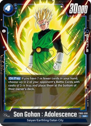 Son Gohan : Adolescence - FB03-039 (FB03-039) [Raging Roar] Foil - Deck Out Gaming