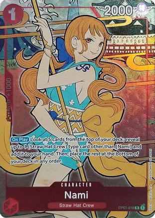 Nami (English Version 1st Anniversary Set) (OP01-016) [One Piece Promotion Cards] Foil - Deck Out Gaming