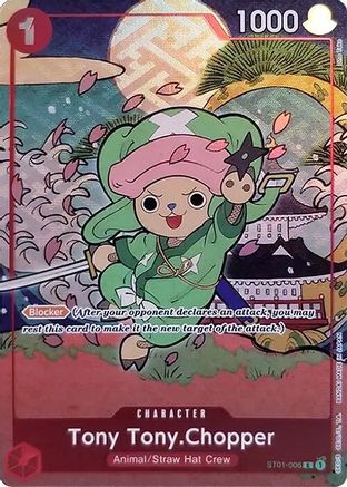 Tony Tony.Chopper (English Version 1st Anniversary Set) (ST01-006) [One Piece Promotion Cards] Foil - Deck Out Gaming