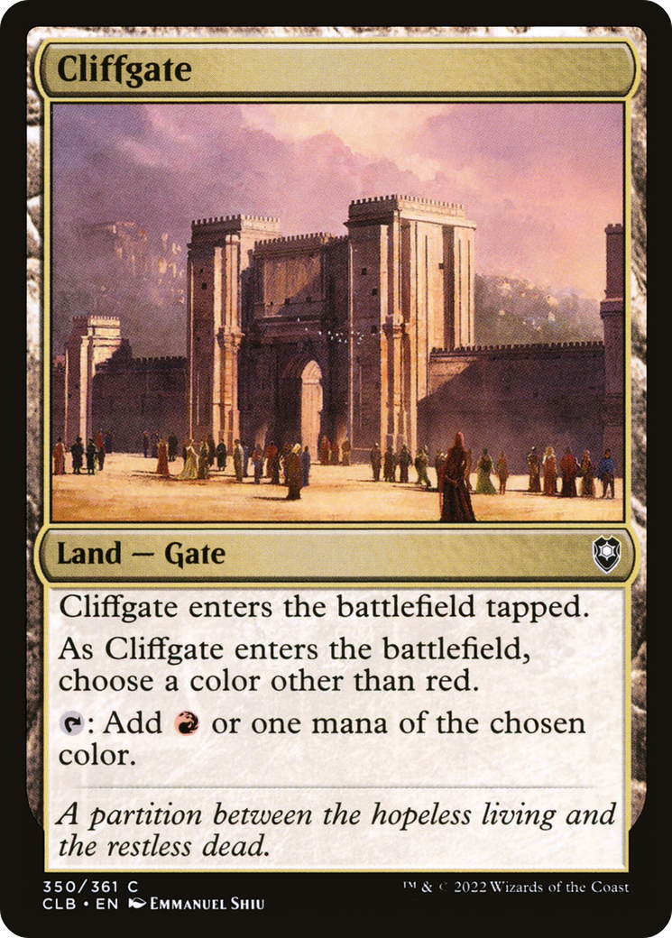 Cliffgate (350) [Commander Legends: Battle for Baldur's Gate] foil - Deck Out Gaming