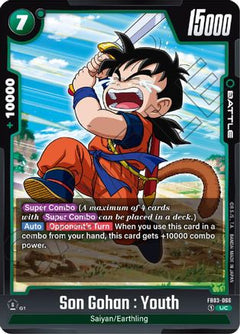 Son Gohan : Youth - FB03-066 (FB03-066) [Raging Roar] - Deck Out Gaming