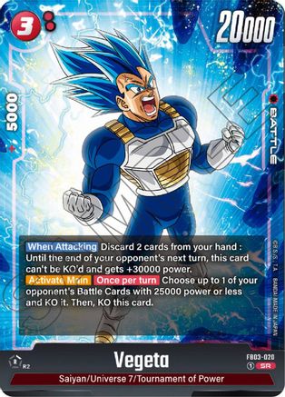 Vegeta - FB03-020 (FB03-020) [Raging Roar] Foil - Deck Out Gaming