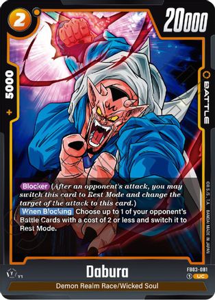 Dabura - FB03-081 (FB03-081) [Raging Roar] - Deck Out Gaming