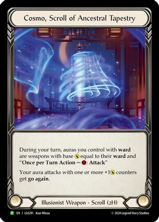 Cosmo, Scroll of Ancestral Tapestry - LGS291 (LGS291) [Flesh and Blood: Promo Cards] Rainbow Foil - Deck Out Gaming