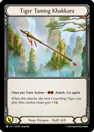 Tiger Taming Khakkara - LGS292 (LGS292) [Flesh and Blood: Promo Cards] Rainbow Foil - Deck Out Gaming