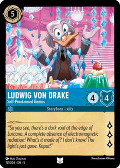 Ludwig Von Drake - Self-Proclaimed Genius (151/204) [Shimmering Skies] Cold Foil - Deck Out Gaming