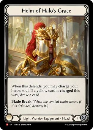 Helm of Halo's Grace (ASB003) [Armory Deck: Boltyn] Rainbow Foil - Deck Out Gaming