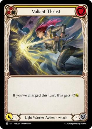 Valiant Thrust (Yellow) (ASB024) [Armory Deck: Boltyn] - Deck Out Gaming