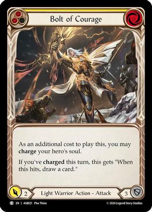 Bolt of Courage (Yellow) (ASB021) [Armory Deck: Boltyn] - Deck Out Gaming